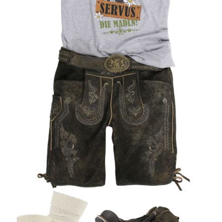 Lederhosen Bockleder JM Trachten Fesche Lederhose By Johanna Online