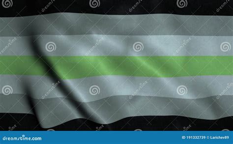 Agender Flag Painted With Brush On White Background Lgbt Rights