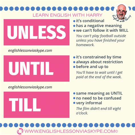 Difference Between Unless And Until • Learn English With Harry 👴