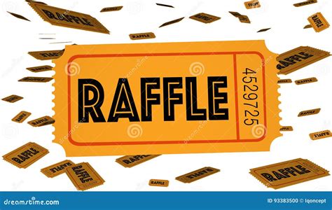 Raffle Tickets Cartoon Vector 3300927