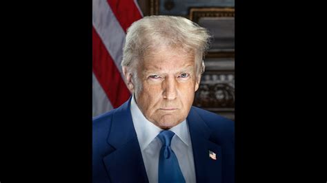 Donald Trump Re Enacts Mugshot Moment For Presidential Portrait