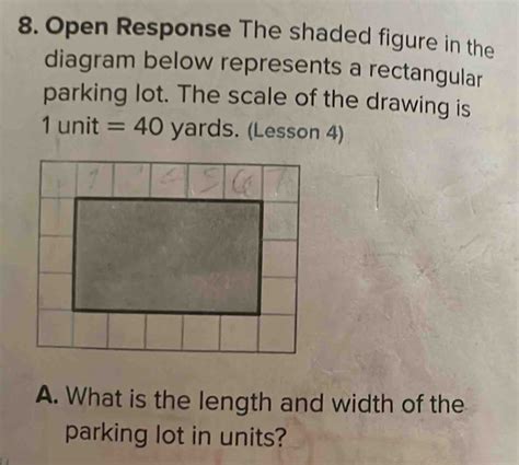 Solved Open Response The Shaded Figure In The Diagram Below Represents