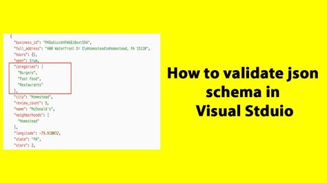 How To Validate Json Schema In Visual Studio YouTube