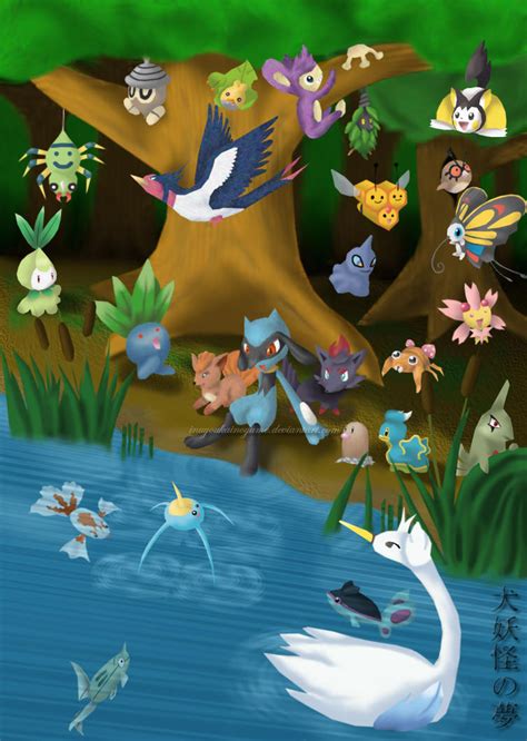 Pokemon Forest by inuyoukainoyume on DeviantArt