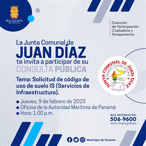 Consulta Pública Juan Díaz Participación Ciudadana MUPA