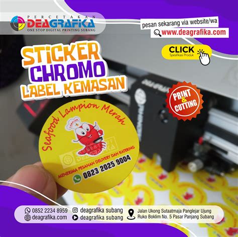 Sticker Label Kemasan X Cm Dea Grafika