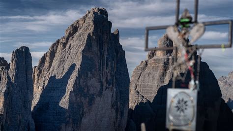 Gipfelkreuz in Südtirol Paternkofel 2744 Monte Paterno in