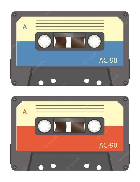 Premium Vector Cassette Tape Recorder Retro Vintage Mixerisolated On White Background Flat