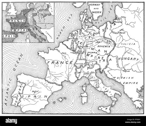 MAP OF EUROPE 1812 1815 NAn American Map Of 1905 Comparing The