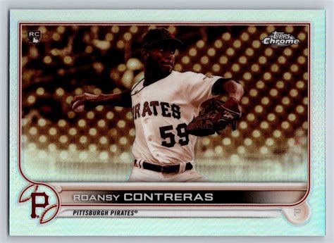 Topps Chrome Rc Rookie Roansy Contreras Sepia Refractor Ebay