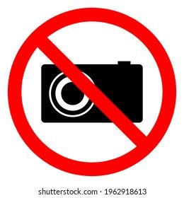 No Cameras Allowed Sign Flat Icon Stock Vector Royalty Free