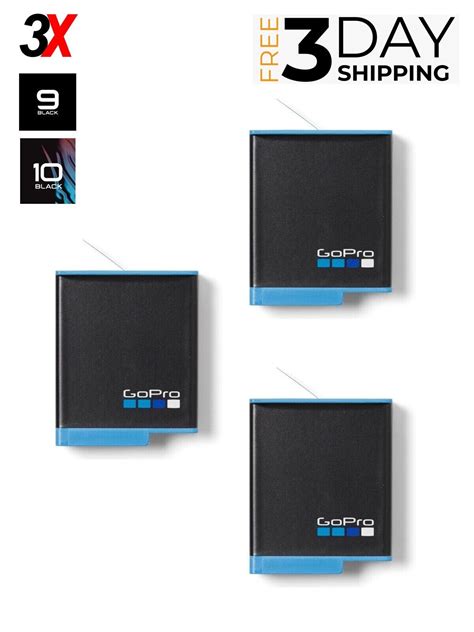 Genuine Gopro Battery AHDBT 901 For Hero9 Hero10 Hero11 Camera 3 PACK