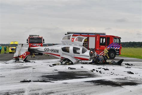 Vliegtuigje In Brand Piloot Brengt Zichzelf In Veiligheid Brabant