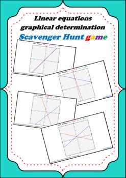 System Of Linear Equations Graphical Determination Scavenger Hunt Game