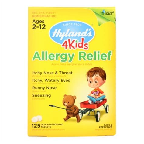 Hyland's® 4 Kids Allergy Relief Tablets, 125 ct - Ralphs