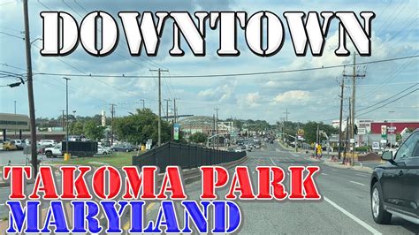 Takoma Park Maryland 4K Downtown Drive YouTube