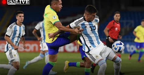 Argentina Vs Brasil En Vivo Resultado Resumen Y Goles Del Partido Por El Sudamericano Sub 20