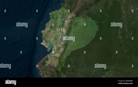 Ecuador Highlighted On A High Resolution Satellite Map Stock Photo Alamy