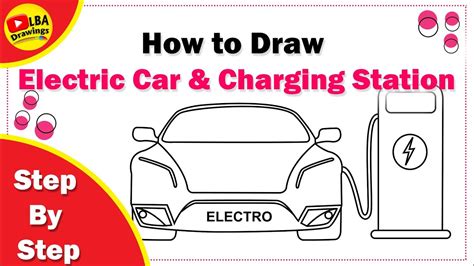 How to Draw Electric Car and Charging Station 🚘🚗🚖🚔🚓😃💕💕🛵💕💕⛽⛽💕💕 - YouTube