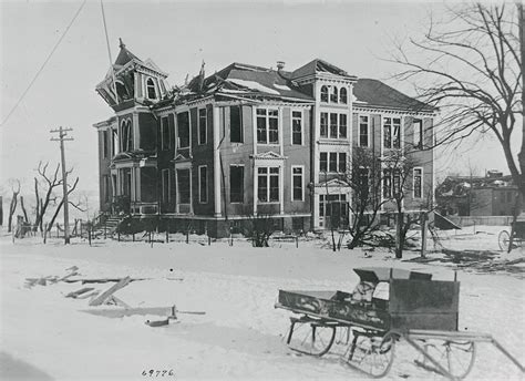 Large House standing after Halifax Explosion, 1917. – Bygonely