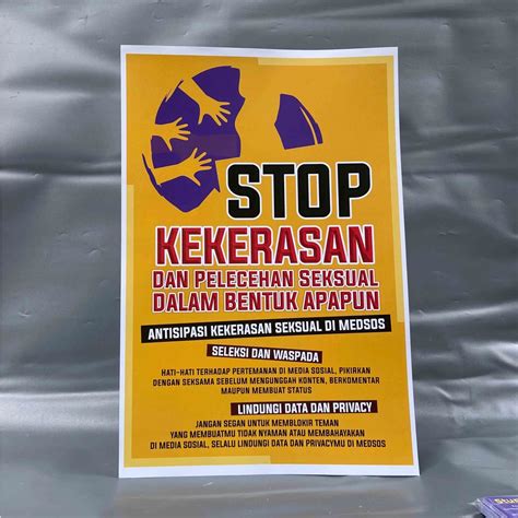 Jual Poster Stop Kekerasan Seksual Poster Kesehatan Poster Sekolah