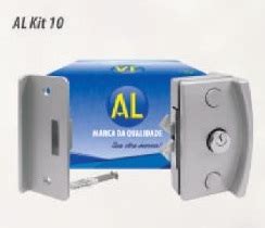 AL Kit 10 Fechadura Para Porta V A Blindex