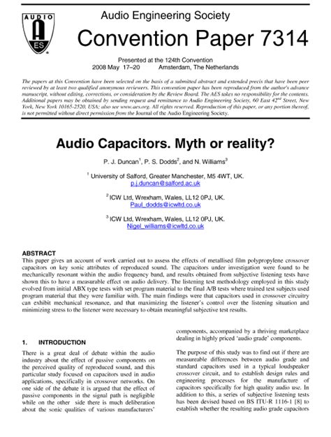 Should You Change Crossover Capacitors – The Great Debate | Page 10 | diyAudio