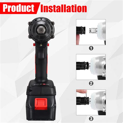 Violeworks Vf Inch Nm Max Brushless Impact Wrench Li Ion Ele