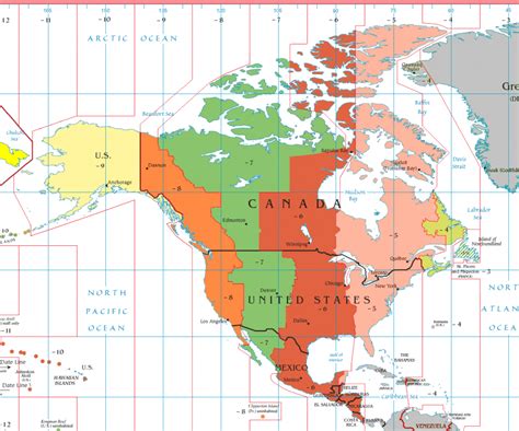 Eastern Time Zone - Wikipedia inside Printable North America Time Zone ...