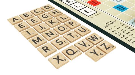 3d Scrabble Board Turbosquid 1536116