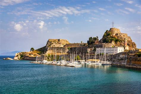 The Old Venetian Fortress Of Corfu Town Corfu Greece The Old