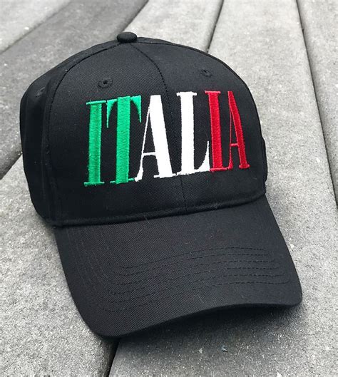 Italia Embroidered Cap With Colors of the Italian Flag - Etsy | Italian hat, Clothes gift ...