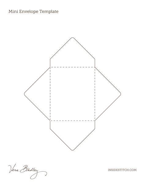 Mini Envelope Template - Vera Bradley Download Printable PDF ...