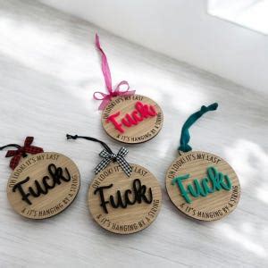 Last Fuck Ornament Coworker Gift Gag Gift Ornament Funny Christmas Ornaments Funny Ornaments