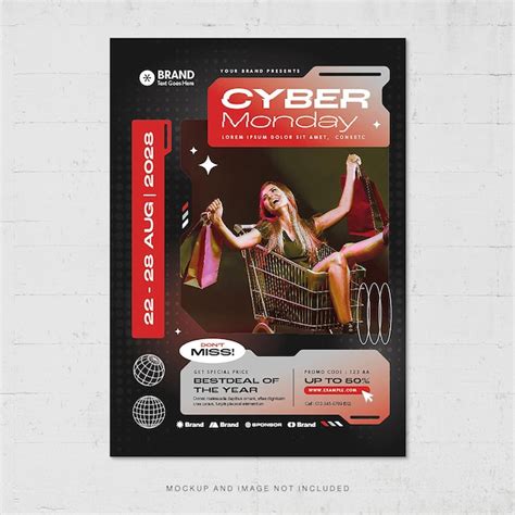 Premium Psd Cyber Monday Flyer Template For Promotion Store Event V