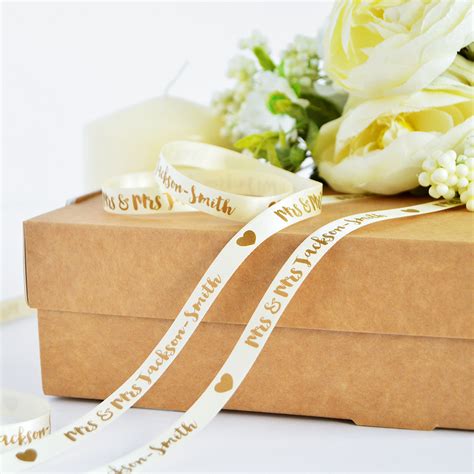 Personalised Wedding Ribbon Gallery - The Ribbon Co