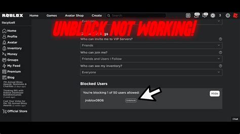 How To UNBLOCK People In ROBLOX YouTube