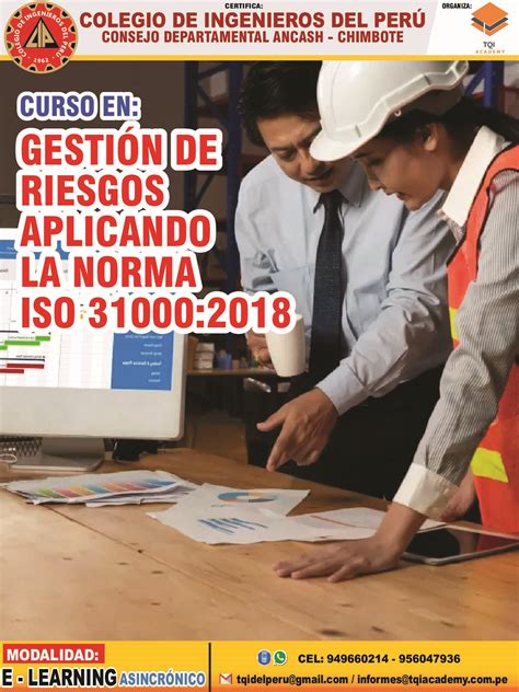 Curso En GestiÓn De Riesgos Aplicando La Norma Iso 31000 2018 Tqi