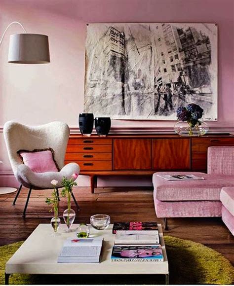 25 Pink Rooms That Wow Pink Living Room House Interior Interior