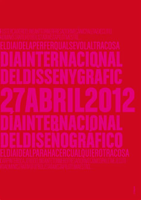 Feliç Dia Internacional Del Disseny Gràfic 27 04 2012 El Blog De La