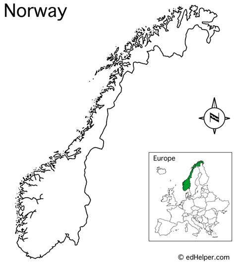 Norway Outline Map