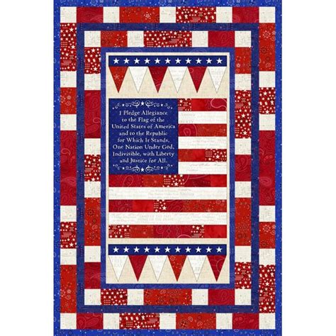 American Dreams Panel Quilt Kit From American Quilters Society With