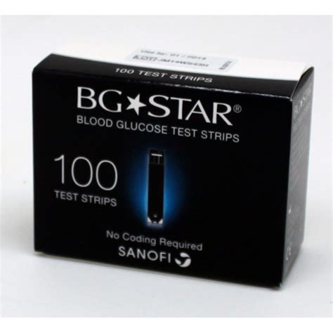 Bgstar Blood Glucose Test Strips 100 Count Diabetesteststripswhol