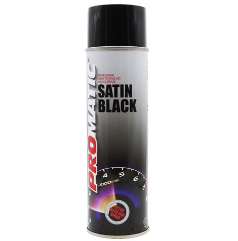 Satin Black Aerosol 500ml View Here At Capella