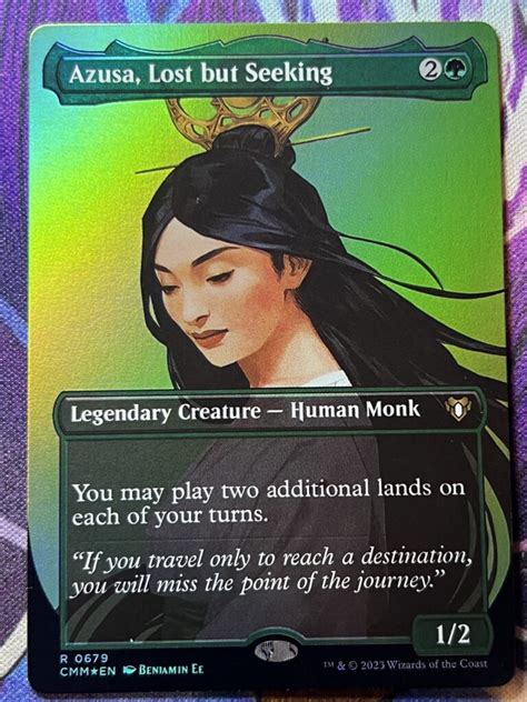 Azusa Lost But Seeking Cmm Full Art Foil Bootleg Mage