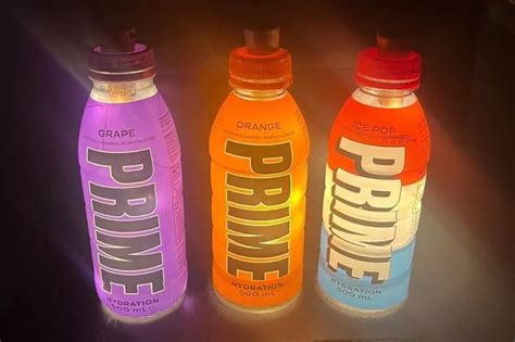 Empty Prime Hydration Drink Bottles Are Being Sold As Lamps By