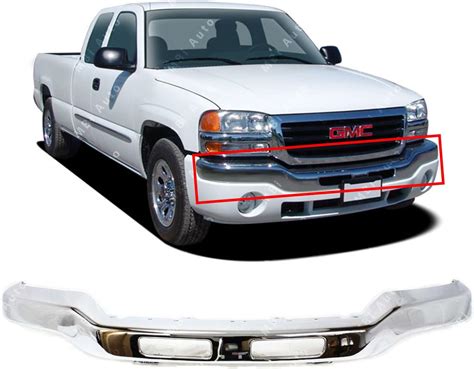 Mbi Auto Chrome Steel Front Bumper Face Bar For 2003