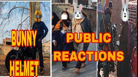 Bunny Helmet Public Reactions 🐰🐰🐰🐰🐰 Youtube