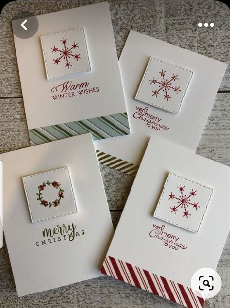 Pin By Julie Friese On Cards In 2024 Simple Christmas Cards Diy