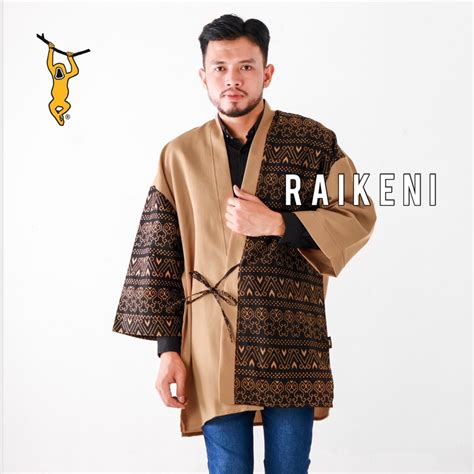 Jual RAIKENI Kimono Troso JUMBO Kimono Outer Tenun Jumbo Jaket